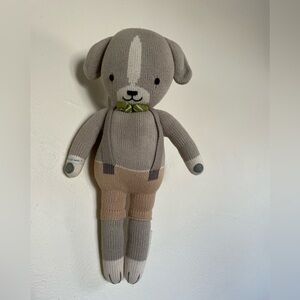🌱cuddle + kind Adorable Gray and Brown Stuffed Dog